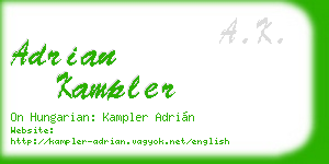 adrian kampler business card
